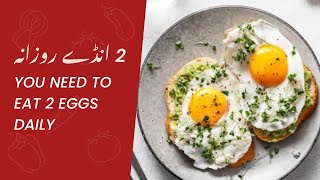 You need to eat 2 eggs daily | 2 انڈے روزانہ