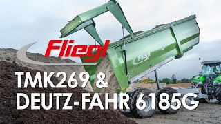 Deutz-Fahr 6185G \u0026 Fliegl TMK269 Tip Trailer