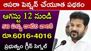 🚨 తెలంగాణ ఆసరా పెన్షన్ వృద్ధులకు 4016 వికలాంగులకు 6016 డబ్బులు విడుదల | aasara pension in August