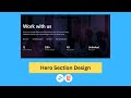 How to Design a Stunning Hero Section Using HTML & Tailwind CSS