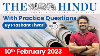 10th February 2023 | The Hindu Newspaper Analysis by Prashant Tiwari | UPSC Current Affairs 2023