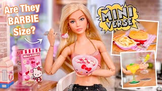 MAKE IT MINI Food! Is It Barbie Doll Size? MGA’s Miniverse Food, Drinks, \u0026 More