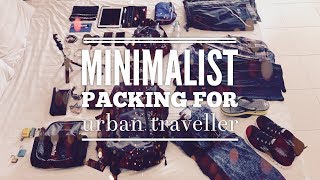Minimalist packing list for Urban traveller