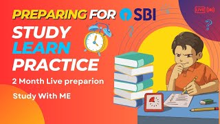 Morning Study with me|| SBI 2025