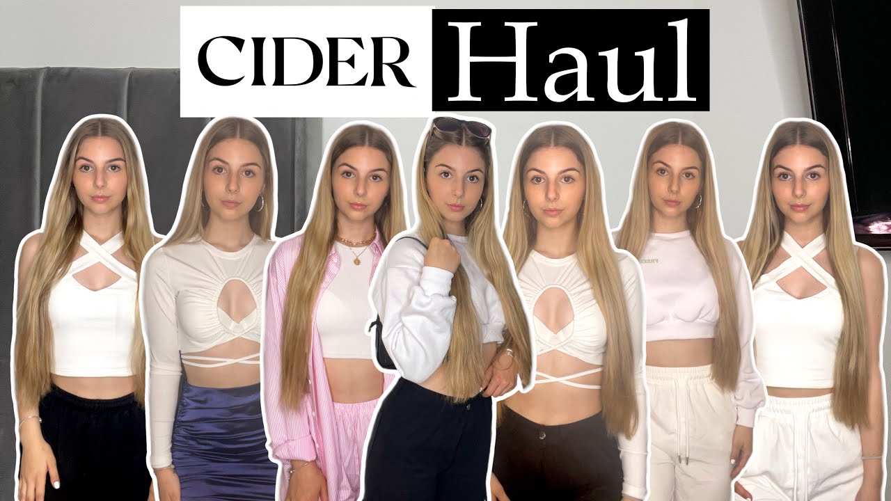 HUGE CIDER TRY ON HAUL !! |shopcider Haul - YouTube