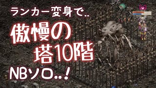 【リネ1】ランカー変身で傲慢の塔10F、まったりNBソロ