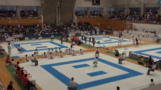 2014年IH 女子 空手道 個人形 4回戦 宇海水稀（日本航空）× 佐伯志帆（大阪学芸）