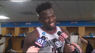 UConn's Adama Sanogo reacts to win over Iona | Full Interview