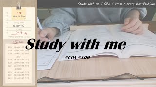 3 HOUR STUDY WITH ME /11.2.TUE.LIVE / CPA / ASMR /실시간/스터디윗미/회시생/75-15pomodoro