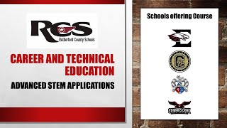 RC Schools CTE Career Pathway - Advanced STEM