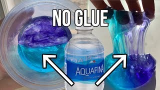 1 INGREDIENT SLIME! 💧Testing NO GLUE Water Slimes! DIY NO GLUE Slime
