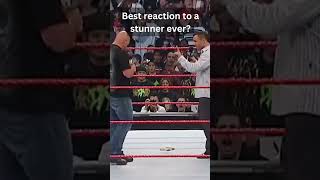 Best reaction to a stunner ever? 🫡😂#shorts #wwe #stonecold