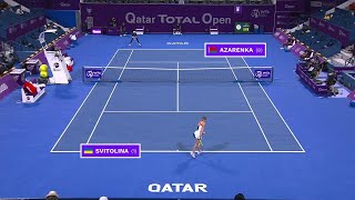 Elina Svitolina vs. Victoria Azarenka | 2021 Doha Quarterfinals | WTA Match Highlights