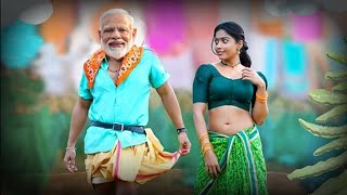 oo antava oo pushpa song Dance with modi \u0026 mamta