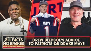 Drew Bledsoe's advice to Patriots QB Drake Maye & Falcons QB Michael Penix Jr. |