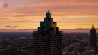 The Atlanta Sunset : 4K Aerial Drone