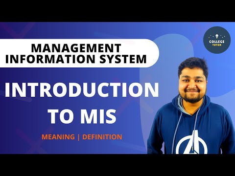 What is Management Information System? Introduction to MIS in Hindi MIS Study at home with me