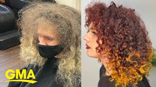 Woman can’t contain her excitement after ‘life-changing’ affirming makeover