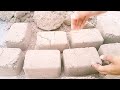 ASMR|| soft red dirt bricks crumbling in dry/water!