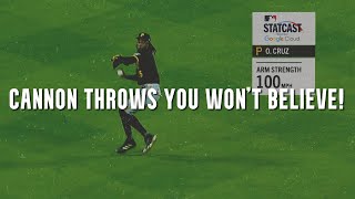 MLB | Fastest Outfield Throws in 2025