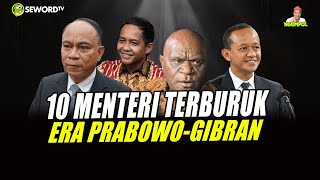 Begawan: 10 MENTERI TERBURUK ERA PRABOWO- GIBRAN  #941