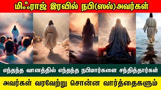 மிஃராஜ் இரவில் நபி(ஸல்)அவர்கள் எந்தந்த வானத்தில் எந்தந்த நபிகளை சந்தித்தார்கள் Tamil Bayan Islamic