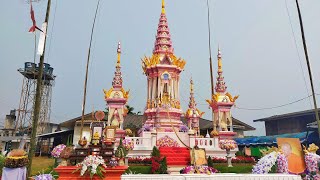 พิธีอื่อกะโลงอาราธนาสรีระสังขารของท่านพระครูสิทธิธรรมรัตขึ้นนอนบนปราสาทแก้ววิมานคำ(๒๘ ก.พ.๒๕๖๖)