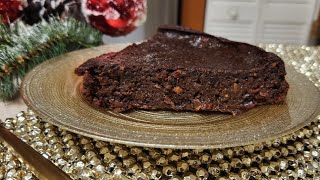 How to make Trini Fruit Cake / Trini Black Cake / Trini Rum Cake ( 1 Cake )- Episode 2211