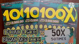 I FOUND A 50X! BRAND NEW 100X! CA Scratchers