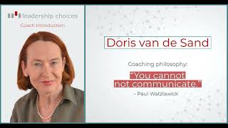 Doris van de Sand - Leadership Choices Coach Introduction