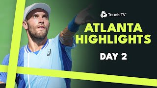 Coric Battles Mayot; Nakashima, Rinderknech \u0026 McDonald Feature | Atlanta 2024 Day 2 Highlights