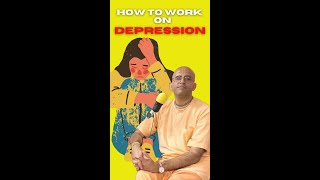 How to Deal with Depression #depression #shorts    #krishna    #amoghlilaprabhu   #iskcon