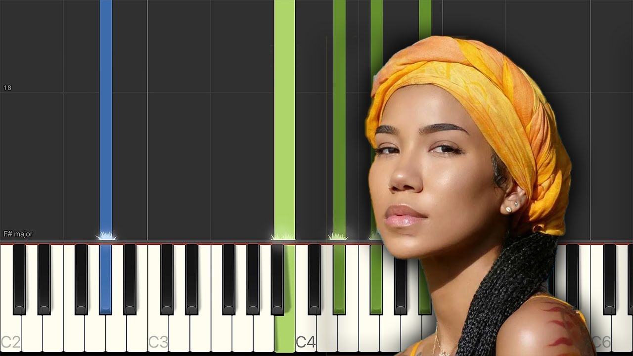 Jhene Aiko Ft H.E.R. - B.S. [Piano Tutorial] (Synthesia) - YouTube