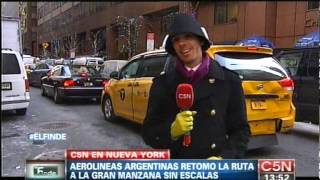 C5N - AEROLINEAS ARGENTINAS VOLVIO A VOLAR A NUEVA YORK