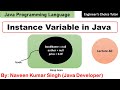 Instance Variable in Java | Java Programming Language | Java