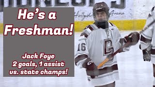 Don Bosco Prep 5 St. Augustine 2 | HS Hockey | Jack Foye 3 point game