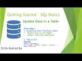 Microsoft SQL Database - Updating existing Data in a table