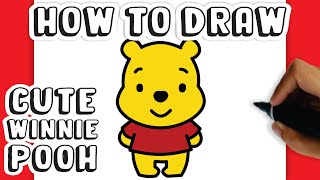 HOW TO DRAW WINNIE POOH | CUTE DRAWING STEP BY STEP