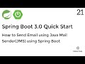How to Send Email using Java Mail Sender(JMS) using Spring Boot