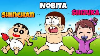 Shinchan And Nobita Became Cry Baby 😱😱 | Shinchan And Nobita Game | Funny Game