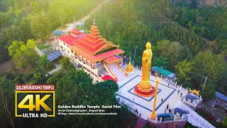 Golden Buddho Temple Bandarban Aerial View | Drone Media Bangladesh