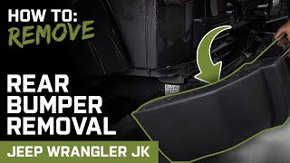 How to Remove Stock Rear Bumper | Wrangler JK