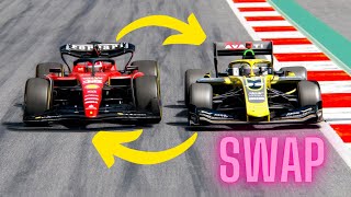 Ferrari F1 2023 SF-23 vs Super Formula - SWAP ENGINE - Suzuka GP