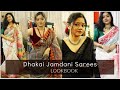 Dhakai Jamdani Sarees Lookbook | Simple Last-Minute Durga Puja Outfit Ideas