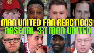 UNITED FANS REACTION COMPILATION TO ARSENAL 3-1 MAN UNITED | FANS CHANNEL