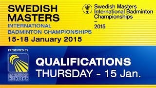 QR - MD - R.EIDESTEDT / T.FOO vs N.MATHIASEN / L.MOELHEDE - 2015 Swedish Masters