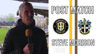 POST MATCH Steve Morison Harrogate Town 2 Sutton United 2 EFL2 13/04/2024