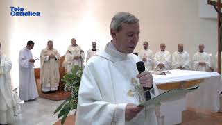 Mons. Luigi Tommasone nuovo parroco Parrocchia San F. A. Fasani 15 10 2019 - TG Telecattolica