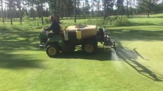 Spraying greens