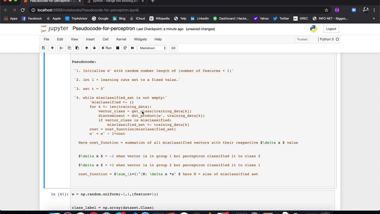 Perceptron Understanding Algorithm And Python Implementation Youtube